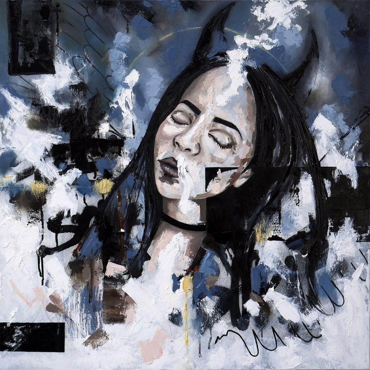 Obraz V rovnováhách, malba Dana V.